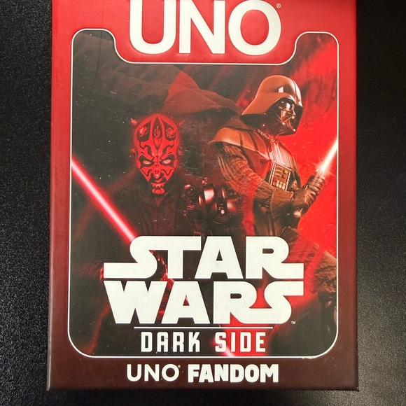 UNO Fandom Star Wars Dark Side Card Game with Foil Card NIB - Picture 7 of 9